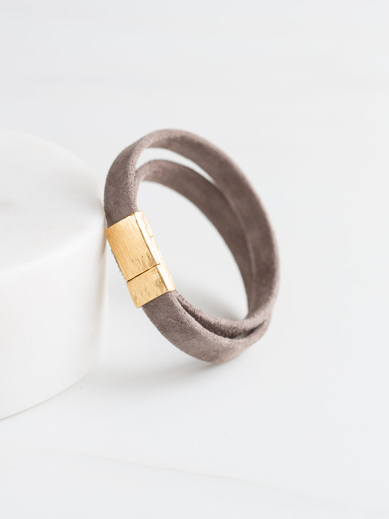 Classic Suede Wrap Bracelet