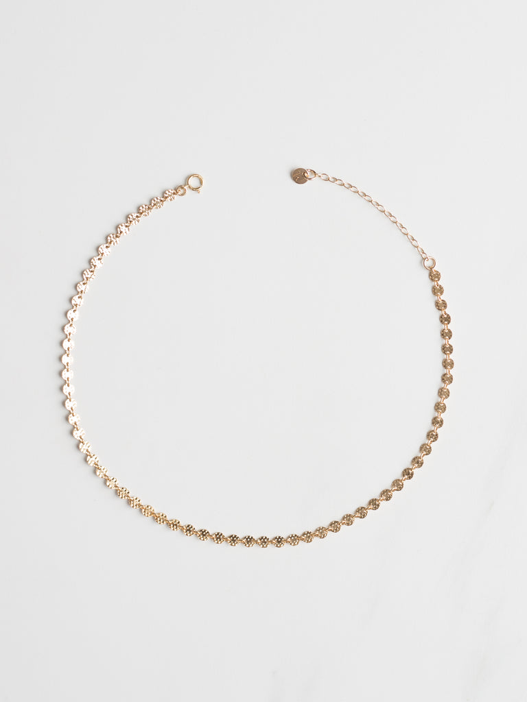 Gold Disc Necklace
