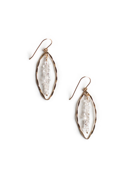 Herkimer Diamond Marquise Earrings