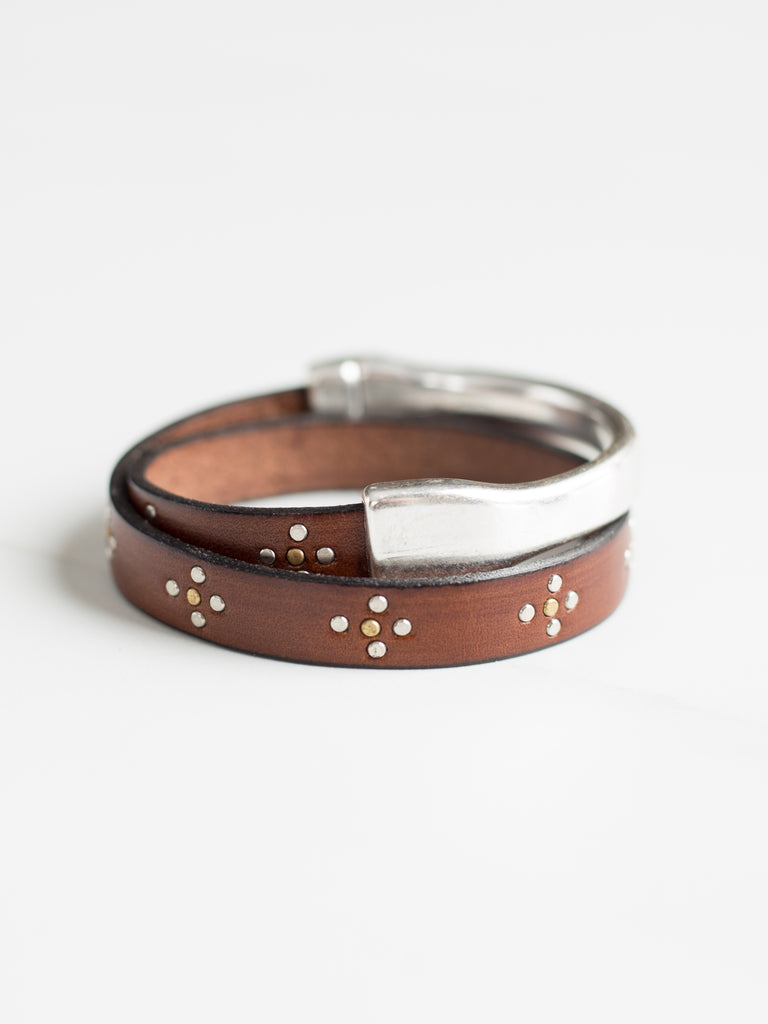 Italian Studded Wrap Bracelet