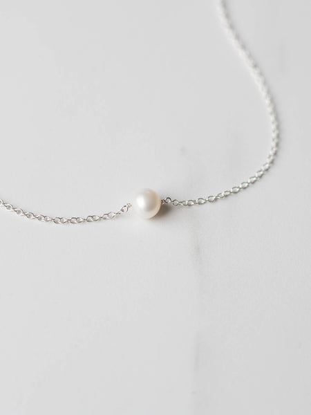Suspended Pearl Necklace