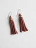 Leather Tassel Earrings